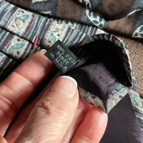 Ties (2) - Men's - 100% Silk - Watercolor look - Picture 4 of 5